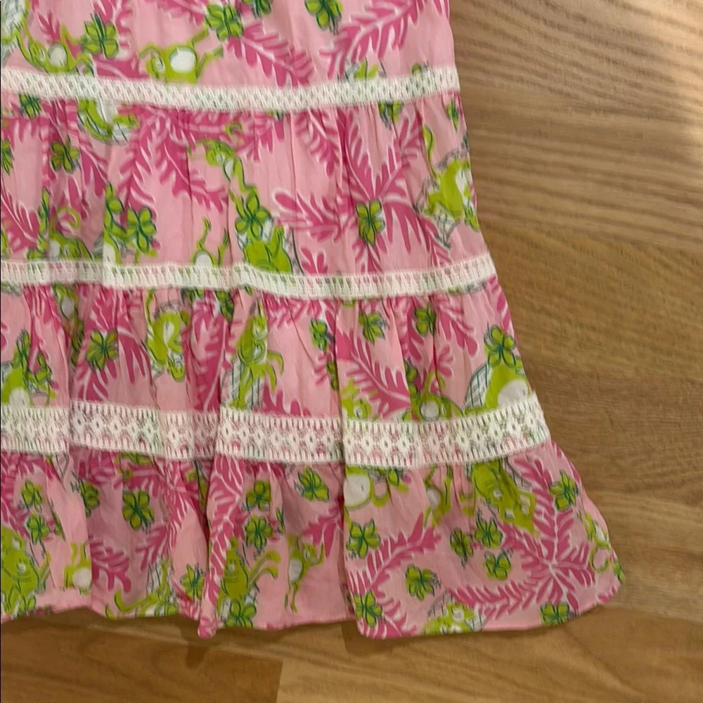 EUC Lilly Pulitzer Floral Pink Women’s Dress Size 2 - Picture 3 of 5